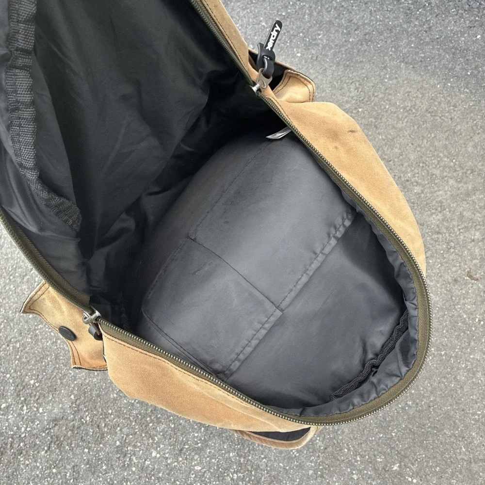 Superdry Small PATCHES Backpack Bag Brown 